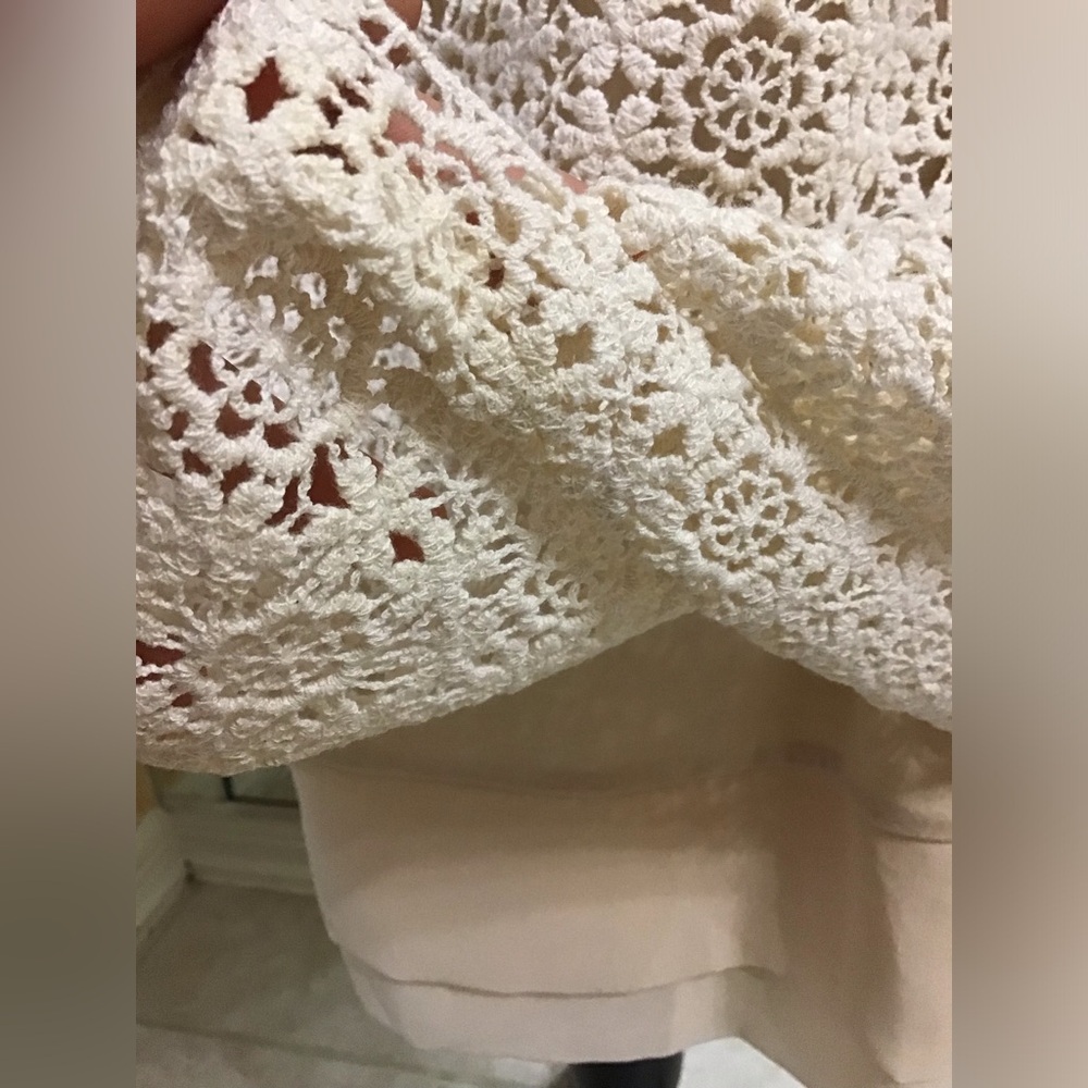 intimissimi Strapless Lace Overlay Dress in Cream - Picture 3 of 6